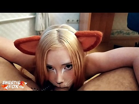 ❤️ Kitsune залгих дик, булэг нь түүний аманд ❌ Порно видео манайд